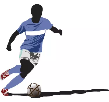 Jucător de fotbal decal de vinil - TenStickers