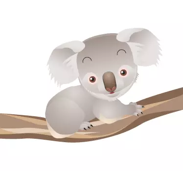Koala pe sucursala decal copii - TenStickers