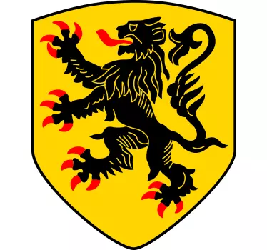 Leu de flăcări masina decal - TenStickers