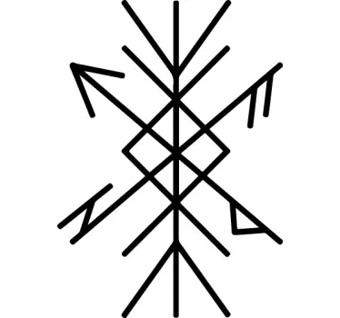 Linie de protecție runa linie - TenStickers