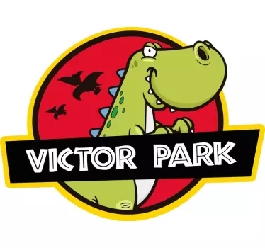 Logo jurassic park autocolant de perete personalizabil - TenStickers
