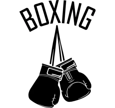 Mănuși de box decalaj de perete - TenStickers