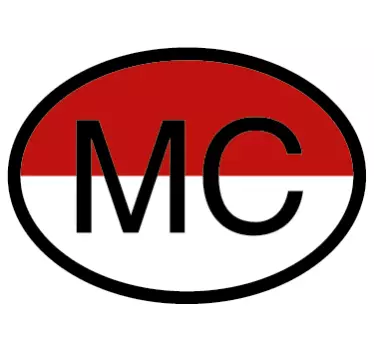 Monaco pavilion decal auto - TenStickers