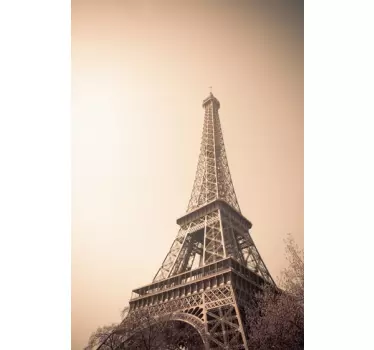 Murală de turn de sepia turn eiffel - TenStickers