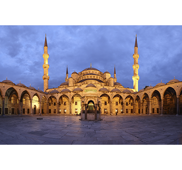 Murale foto albastru moschee - TenStickers