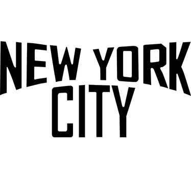 New york city text sticker - TenStickers