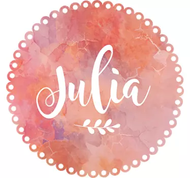 Nume personalizat marmură ilustrare artă de perete - TenStickers