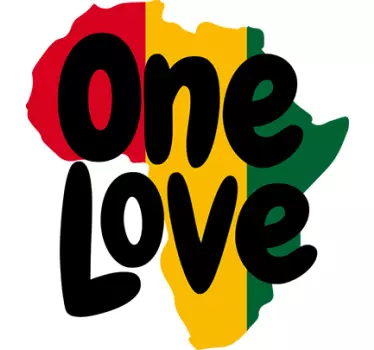 One love africa sticker de perete - TenStickers