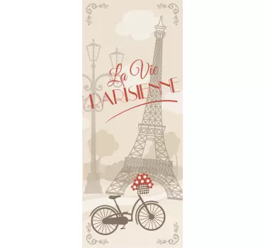 Paris frigider wrap - TenStickers