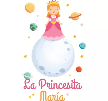 Personalizata mica printesa basm decal - TenStickers