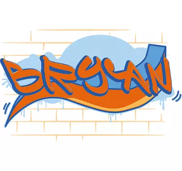 Personalizate autocolant de perete graffiti - TenStickers