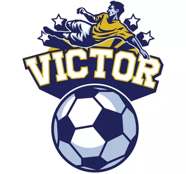 Personalizate copii dormitor de fotbal pereți - TenStickers