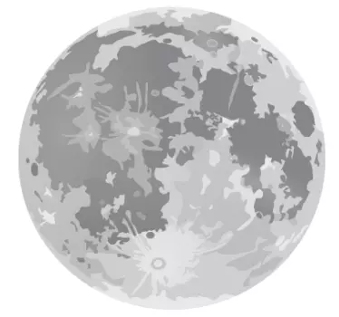 Pictograma de perete plin de luna - TenStickers