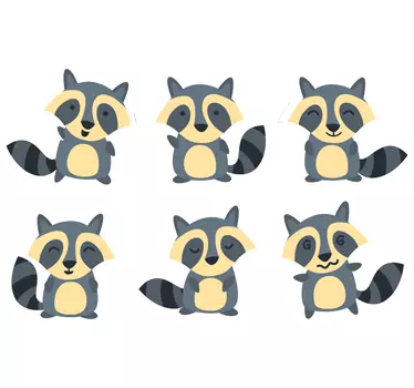 Raton copii cu autocolant expresii - TenStickers