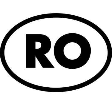 Ro pentru masina in romania autocolant pentru masina - TenStickers