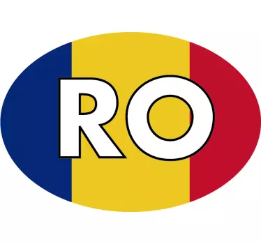 Ro semn și autocolant românesc - TenStickers