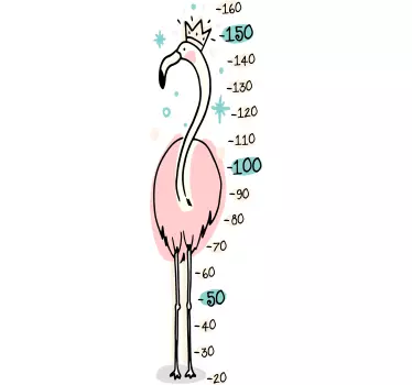 Roz autocolante de perete flamingo pentru copil - TenStickers