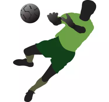 Scufundări portarul autocolant de perete de fotbal - TenStickers
