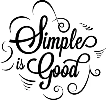 Simplu este un autocolant motivațional bun - TenStickers