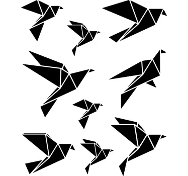 Sticker de perete origami - TenStickers