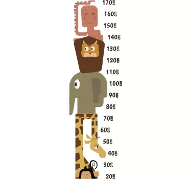 Sticker prietenos cu animale sălbatice - TenStickers