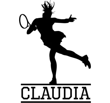 Stickere locuri jucător de tenis energic - TenStickers