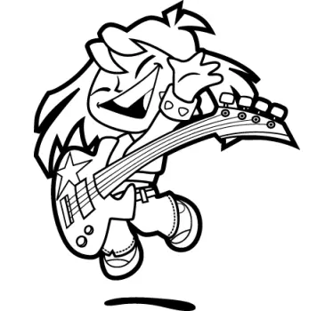 Tânăr de bass sticker autocolant - TenStickers
