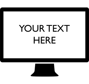 Text personalizat ecran computer computer sticker living decor - TenStickers