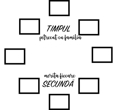 Cu decor de perete de familie - TenStickers