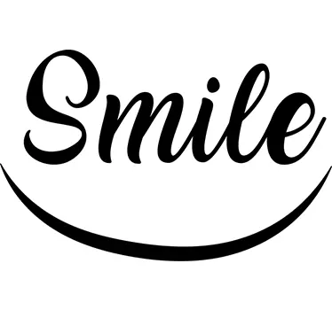 Zambeste cu un autocolant motivational de zambet - TenStickers