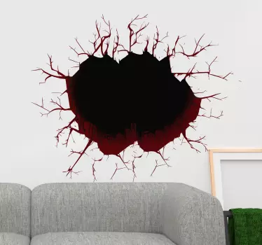 3d gaura efecte vizuale autocolant - TenStickers