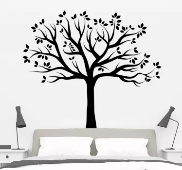 Silueta autumn copac autocolant de perete - TenStickers