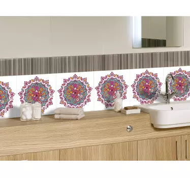 Gresie mandala transfer de faianță decorativă - TenStickers