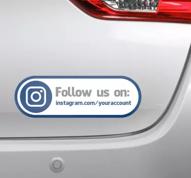 Urmați-ne instagram decal - TenStickers