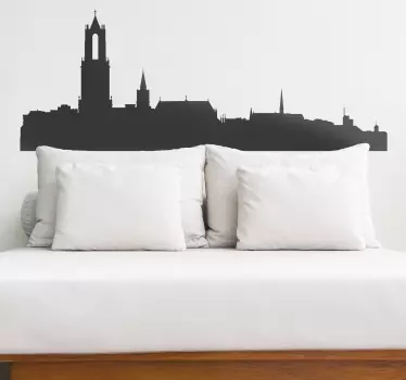 Utrecht profil siluetă decorare perete vinil - TenStickers