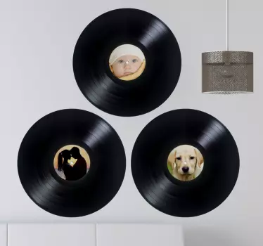 Pictograme personalizate de vinil pentru înregistrări de perete - TenStickers