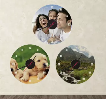 Autocolant de ceas de perete personalizat - TenStickers