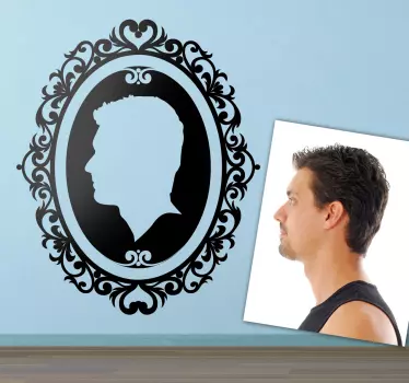 Personalizate autocolant de perete cadru de portret - TenStickers