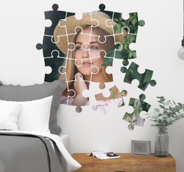 Autocolant personalizabil cu fotografie de puzzle - TenStickers