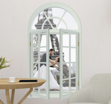 Fereastră vedere decor de perete cameră decor - TenStickers