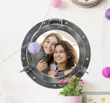Personalizabil submarin porthole ocean perete autocolant - TenStickers
