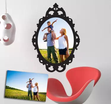 Autocolant personalizat cu rama foto - TenStickers