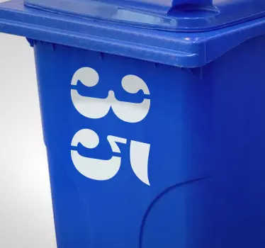 Stikcer numărul casei container - TenStickers