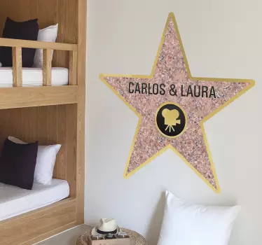 Personalizat autocolant de perete hollywood - TenStickers