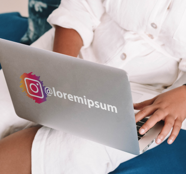Autocolant de semnare logo social media instagram - TenStickers
