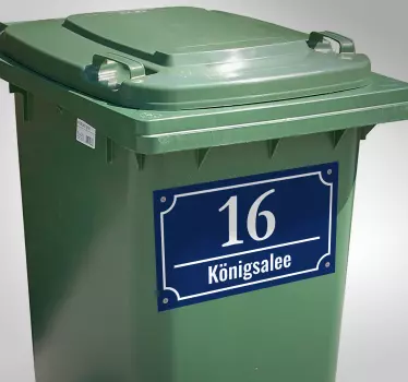 Autocolant pentru ușă de sticlă și număr - TenStickers