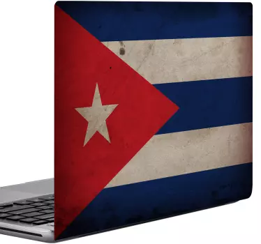 Cuba steag laptop decal - TenStickers