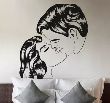 Sărutarea peretelui decorațiunile de zi de valentină - TenStickers