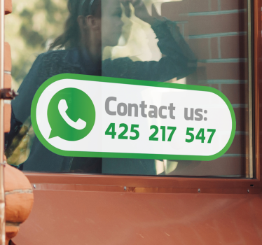 Whatsapp numărul de telefon al magazinului de autocolant - TenStickers