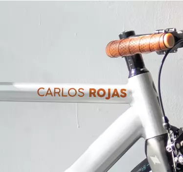 Nume personalizabil decal biciclete - TenStickers